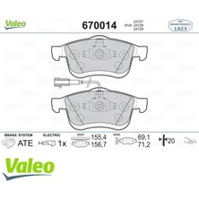 Valeo Ön Balata Doblo 1.4 1.3d 1.6d 2.0d 10 Combo 1.4 12 1.3cdti 12 1.6cdti 12 2.0cdti 12 18051