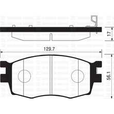 Ön Balata Accent Era-Kia Rio 1.4 Gl-1.5 Crdi-1.6 Gls 05 I20 09 GDB3420 18051