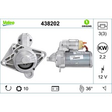 Valeo Marş Motoru 12V 2.2kw 10 Diş [ Renault Megane Ii 2.0 Dci 05 -, Megane Iii 2.0 Dci 09 -, Laguna Ii 2.0 Dci 05-07, Laguna Iii 2.0 Dci 07-15, Master Iii 2.3 Dci 11 -, Trafic Ii 2.0 Dci 06 -, Nissa 18051