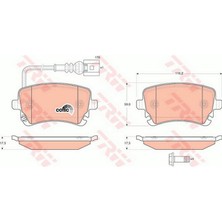 TRW Fren Balatasi Arka Volkswagen Multivan V 2.0 03-15, 2.0 Tsi 11-15, 2.0 Tsi 4motion 11-15, 3.2 V6 04-09, 1.9 Tdi 03-09, 2.0 Tdi 11-15, 2.5 Tdi 03-09 18051