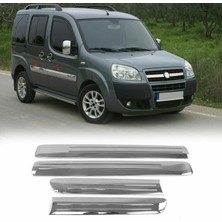 Alminox Oto Fiat Doblo Krom Yan Kapı Çıtası 4 Parça P.çelik 2006-2010