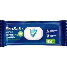 Prosafe Hasta Vücut Temizleme Islak Mendil Havlu 48 Yaprak Xl (4 Lü Set) Plastik Kapak