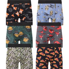 Cnt Erkek Boxer Likralı 6'lı Premium Paket