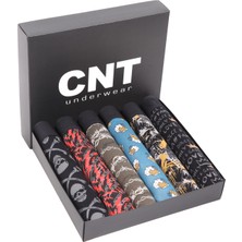 Cnt Erkek Boxer Likralı 6'lı Premium Paket