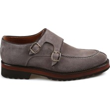 Vizon %100 Deri Tokalı Eva Taban Süet Casual Ayakkabı