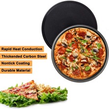 Fiona Pizza Tavası Fırın Tepsisi Ikili Paket - 12 Inç Pizza Pişirme Sebzelik Tepsisi Yapışmaz Bakeware Plaka Fırın Için Pasta Tavası (Yurt Dışından)