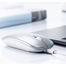 Inphic M1P Kablosuz Fare, Şarj Edilebilir Sessiz Kullanım Ultra Ince 2.4g USB Mouse