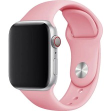 Mobicas Apple Watch Ultra Uyumlu 49MM Klasik Silikon Kordon 3'lü Set Yeşil, Kırmızı, Pembe
