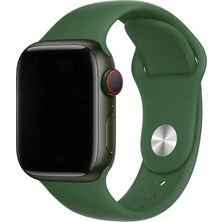 Mobicas Apple Watch Ultra Uyumlu 49MM Klasik Silikon Kordon 3'lü Set Yeşil, Kırmızı, Pembe