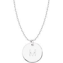 Altın Sepeti Gümüş Mini Pul Kolye