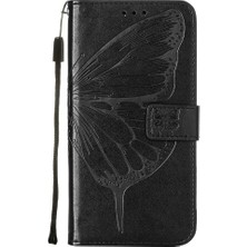 SZY Market Samsung Galaxy S22 5g Kabartma Kelebek Premium Deri Flip Case (Yurt Dışından)