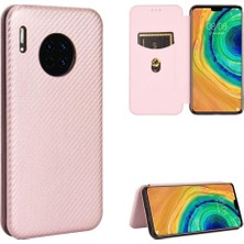 SZY Market Kart Tutucu Kickstand Tam Koruma Fiber ile Huawei Mate 30 Için Kılıf (Yurt Dışından)