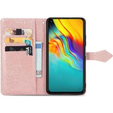 SZY Market Infinix Sıcak 9 Flip Kapak Için Kılıf Zarif Desen Darbeye Deri (Yurt Dışından)