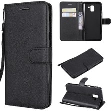 SZY Market Kart Yuvası ile Samsung Galaxy J6 2018 Için Flip Case Yüksek Kalite Deri (Yurt Dışından)