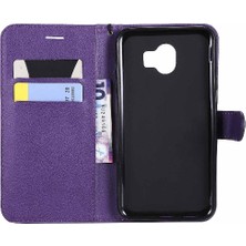 SZY Market Kart Yuvası Klasik Düz Renk ile Samsung Galaxy J4 2018 Için Flip Case (Yurt Dışından)