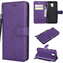 SZY Market Kart Yuvası ile Samsung Galaxy J6 2018 Için Flip Case Yüksek Kalite Deri (Yurt Dışından)