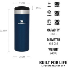 Stanley The AeroLight Transit Mug Royal Blue Metallic.47 Lt