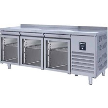 Iceinox Tezgah Tip Gn Buzdolabı 3 Cam Kapılı