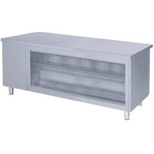 Iceinox Tezgah Tip Snack Buzdolabı Önü Camlı 3 Kapılı 440 Lt