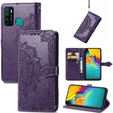 SZY Market Infinix Sıcak 9 Flip Kapak Için Kılıf Zarif Desen Darbeye Deri (Yurt Dışından)