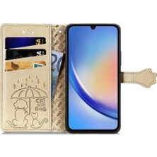 SZY Market Samsung Galaxy A35 5g Darbeye Karikatür Hayvanlar Için Kılıf Kısa Kayış (Yurt Dışından)