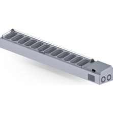 Iceinox Set Üstü Saladbar Pleksi Kapak Gn 1/4-150: 12 Adet