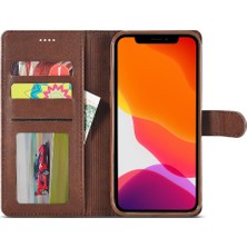 SZY Market Iphone Xr Buzağı Doku Yatay Kapak Kılıf Kart Yuvaları (Yurt Dışından)