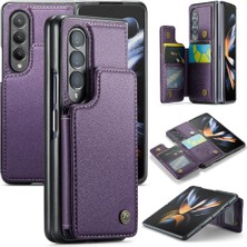 SZY Market Samsung Galaxy Z Fold 4 5g Kickstand Pu Deri Için Caseme Cüzdan Kılıf (Yurt Dışından)