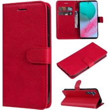 SZY Market Kart Yuvası ile Samsung Galaxy M54 Için Flip Case Klasik Düz Renk Yüksek (Yurt Dışından)