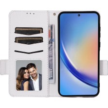 SZY Market Samsung Galaxy A35 5g Manyetik Yan Toka Pu Deri Cüzdan Kart (Yurt Dışından)