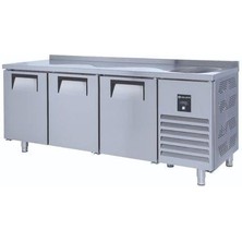 Iceinox Tezgah Tip Snack Buzdolabı 3 Kapılı Evyeli