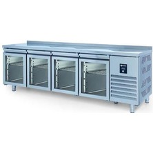 Iceinox Tezgah Tip Snack Buzdolabı 4 Cam Kapılı