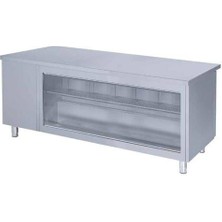 Iceinox Tezgah Tip Snack Buzdolabı Önü Camlı 2 Kapılı 275 Lt