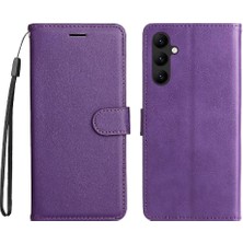 Manyi Mall Samsung Galaxy A34 5g Için Flip Case Kart Yuvası ile Yüksek Kaliteli Deri (Yurt Dışından)