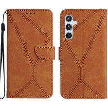 Manyi Mall Samsung Galaxy Case 5g Yüksek Kalite Tpu Dikiş Kabartmalı Yumuşak Pu (Yurt Dışından)