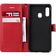 Manyi Mall Samsung Galaxy A20E Iş Cüzdan Telefon Kılıfı Için Flip Case Klasik Katı (Yurt Dışından)