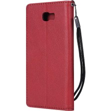 Manyi Mall Kart Yuvası Klasik Düz Renk ile Samsung Galaxy J5 Başbakan Için Flip Case (Yurt Dışından)