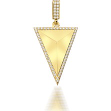 ÇGK KUYUMCULUK Üçgen Altın Kolye Ucu CGKKLY103