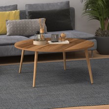 Monte Sehpa Yuvarlak Orta Sehpa Ceviz