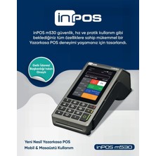 Inpos M530 4G Yeni Nesil Qr Kod & Temassız Ödeme Özellikli Yazar Kasa Pos 30 Adet Rulo Hediyeli