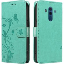 Manyi Mall Huawei Mate 10 Pro Için Flip Case Yüksek Kalite Deri Kabartmalı Kelebek (Yurt Dışından)