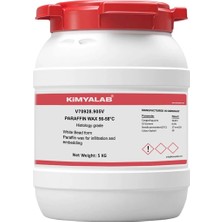 Zürih Ticaret Parafin Boncuk Paraffin Wa x 56 58°c 5 Kg Hdpe Varil Histology Grade