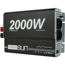 Mexxsun 24V VOLT-2000W Watt Modifiye Sınüs Inverter (220V Çevirici)