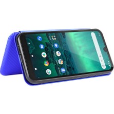 Manyi Mall Kart Tutucu Kickstand Tam Fiber ile Nokia 1.3 Kart Ekleme Için Kılıf (Yurt Dışından)