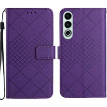 Manyi Mall El Kayışı Manyetik Kapak Kart Yuvası ile Oneplus Nord Ce4 Için Flip Case Pu (Yurt Dışından)