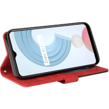 Manyi Mall Kart ile Realme C21Y Kickstand Koruyucu Iki Renkli Dikiş Için Kılıf (Yurt Dışından)