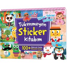 Tükenmeyen Sticker Kitabım - Eğlenceli Yüzler (100+ Tekrar Tekrar Kullanılabilen Sticker)