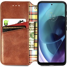 Manyi Mall Motorola Moto G71 Zarif Iş Flip Kapak Kılıf Için Kılıf (Yurt Dışından)