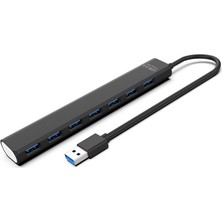 Pabiflo Yüksek Hızlı 5gbps USB Ayırıcı 3.0 Hub Anahtar Genişletme Hub'ı ile 7 Bağlantı Noktası Usb3.0. (Yurt Dışından)