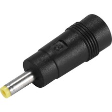 Pabiflo Sarı Uç 4.0x1.7 mm Erkek Fiş - 5.5x2.1mm Dişi Jak Dc Güç Konektörü Siyah (Yurt Dışından)